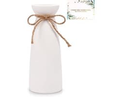 Witte vaas,vaas voor pampasgras,vazen witte decoratie,keramische bloemenvaas,matte vazen decoratie,voor gedroogde bloemen en bloemen geschikt voor open haard,slaapkamer for Modern Table Rack