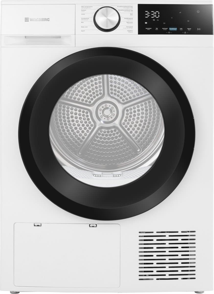 Wisberg WBDR9A3WNB - Wasdroger - Warmtepompdroger - Energieklasse C - 9 kg — afbeelding 1