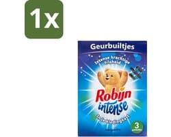 1 x Robijn Geurbuiltjes Intense 3 stuks per verpakking - Geur In Kleding - Langdurige Geur - Frisse Geur - Geurbuiltjes - Kledingkast Geur