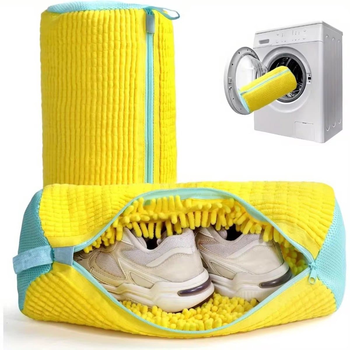 Schoenenwaszakken - Waszak - 2 stuks - Schoenenzak voor wasmachine en droger - Schoenreinigingszak - Sneaker Waszak — afbeelding 1
