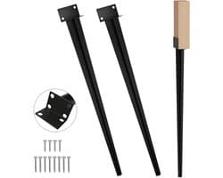 2x Grondhulsset Grondanker Paalhouder 83x60x700 mm – Verzinkt Staal – Zonder Beton – Voor Schutting, Pergola, Carport & Tuinhuis – Zwart