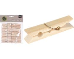 Bamboe wasknijpers - Set van 24 stuks - Milieuvriendelijk en duurzaam