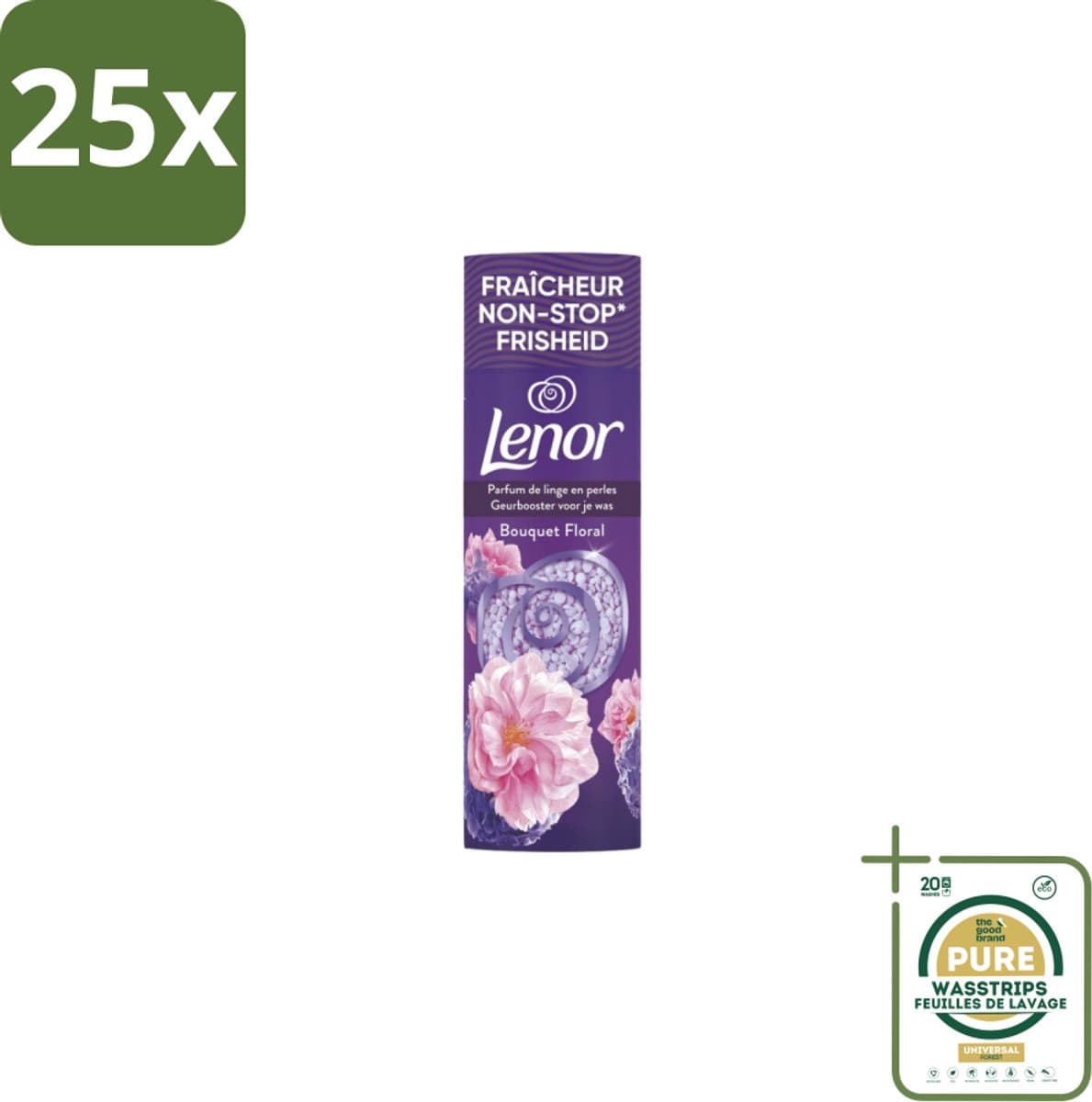 25 x Lenor In-Wash Geurbooster Bloemen Boeket 19 wasbeurten 235 gr - Grootverpakking - Geurbooster - Bloemenboeket - Wasgeur - Wasverzachter - Wasmachine — afbeelding 1