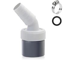 Afvoeradapter voor wasmachines en vaatwassers - Y-adapter voor afvoer, geschikt voor verschillende apparaten, 18-24 mm invoermondstuk