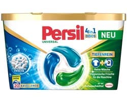 Persil 4in1 Deep Clean Wasmiddel Pods 20 stuks voor witte en bonte was krachtig vanaf 20 graden
