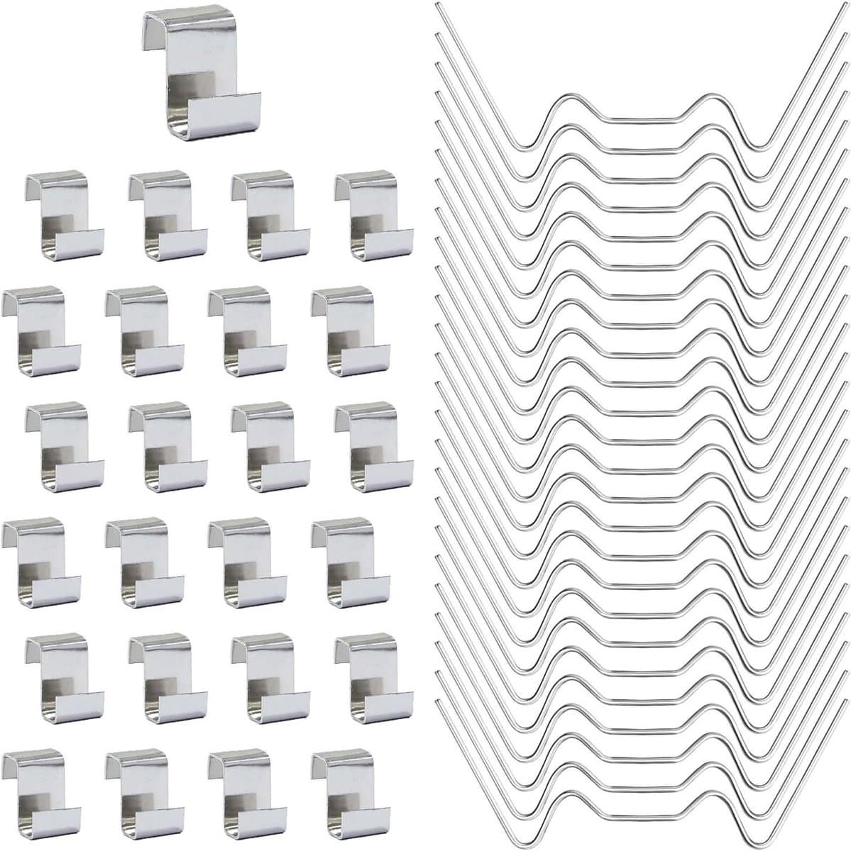 Allecto Plus - 50 stuks Glasklemmen voor Kassen - Z en W Klemmen voor Tuinkassen - Lente Klemmen - Glazen Kas Clips - Raamklemmen voor Kassen - Kas Bevestigingsclips — afbeelding 1