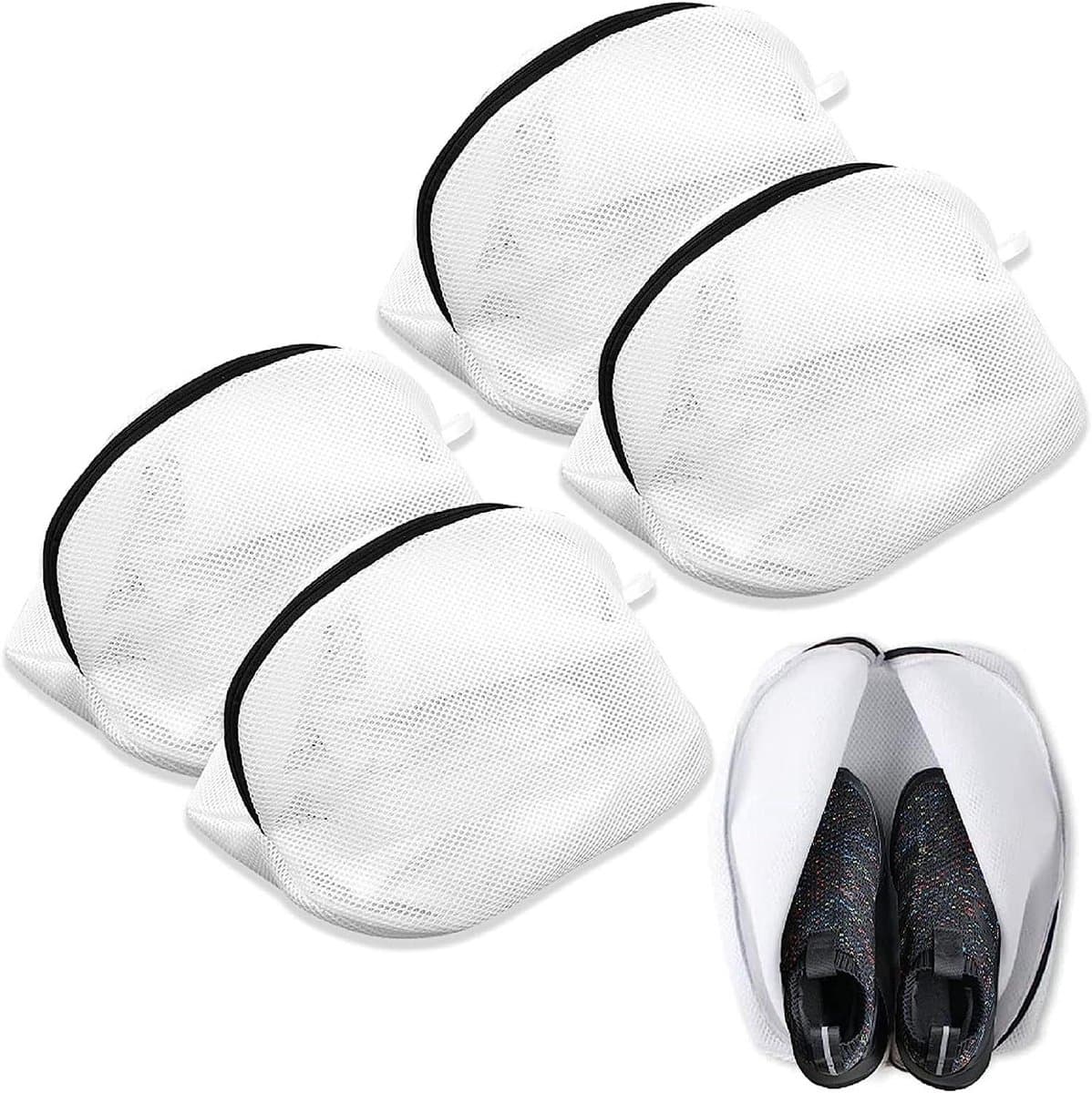 Allecto Premium - Wasnet voor Schoenen - 4 stuks - Ademend en Duurzaam - Ruimtebesparend - Met Rits - Voor Sneakers, Sokken en BH's - Schoenpoetszakken Opslag. — afbeelding 1