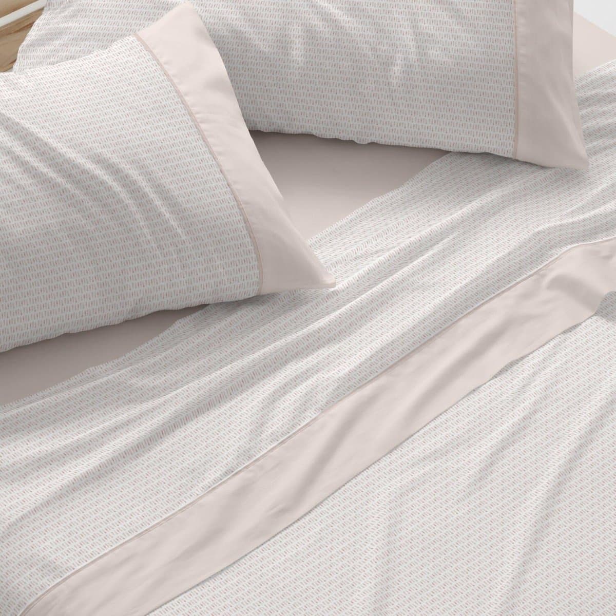 Blanco Beddengoedset, 105 cm brede bedden (+ beschikbare maten), design 541, zandkleur (105 x 190/200 cm) — afbeelding 1