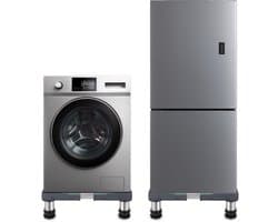Wasmachine Verhoger - Geschikt voor Droger, Koelkast, Vaatwasser en Vriezer - Opbouwmeubel - Sokkel - Kast - Verstelbaar - Zwart - LUFT