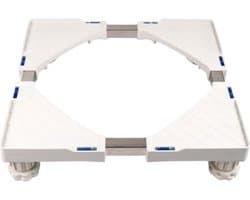 Livista® - Verstelbare Wasmachinestandaard - Wit - Max.300 kg - Geschikt voor Koelkast/Wasmachine/Droger/Vrieskast - Universele Standaard