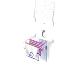 Foxydry Fold 60 white wasdroogrek wandmontage clicksysteem - 60 x 50 x 10 cm