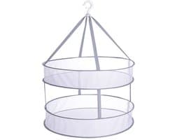 Dailygoods- Kruidendroogrek Opvouwbaar - Hangend Droogrek - Dubbellaags - Lichtgewicht Mesh - Ademend Ontwerp - Duurzaam Materiaal