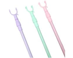 Dailygoods- Kledingvork Telescopisch - Ruimtebesparend - Lichtgewicht - Stevige Kledingsteun - U-vormige Kop - Plastic Materiaal - Kledinghanger