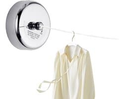 Intrekbare Waslijn - Draagbare Waslijn - Kleding Drogen - Wandmontage - 28m - Roestvrij staal