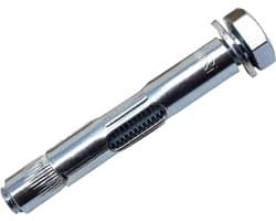 Losse Bout Mouw Ankers - Mouwankers Zeskant - Metselwerk Bevestigen - Verzinkt Gelegeerd Staal - M12 x 80mm - Zilver