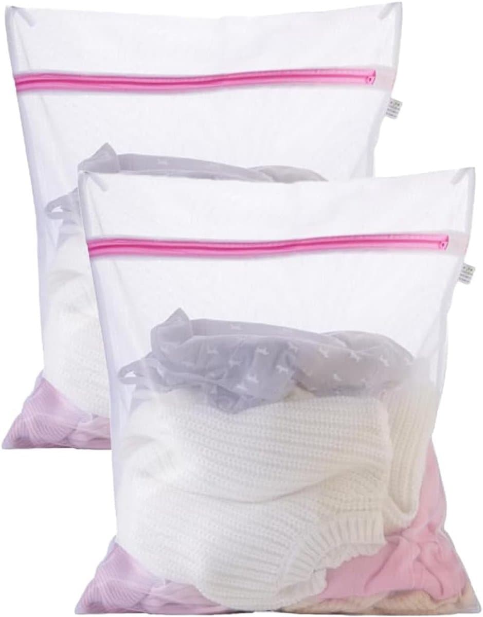Thijox - Wasnet voor Wasmachine - Set van 2 Grote Waszakken 50 x 60 cm - Duurzame Waszak met Rits voor Beddengoed, Handdoeken en Reizen — afbeelding 1
