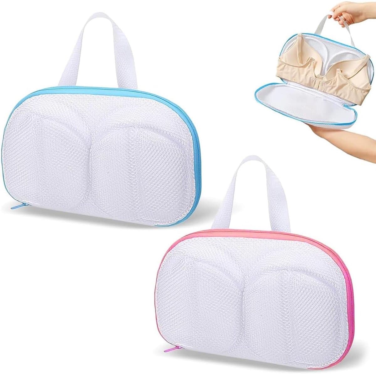 Thijox - 2 Stuks Wasnet voor Beha's en Ondergoed - Waszakje voor Sokken en Gevoelige Kleding - Beschermt en Verlengd Levensduur van Uw Kleding - Perfe — afbeelding 1