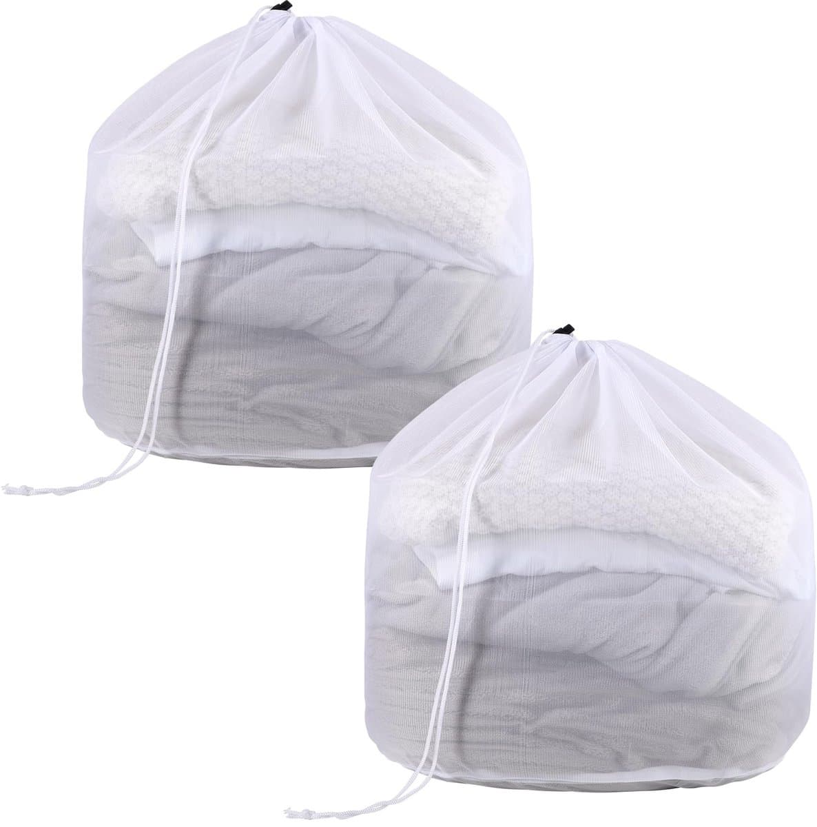 Wasnet voor wasmachine, 50 x 60 cm, waszak, waszak met koordstopper, herbruikbaar, voor ondergoed, beddengoed, babykleding, sokken — afbeelding 1