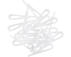 Wasknijpers - Kledingclips - Kleding Vasthouden - Met Tanden - 2000 Stuks - Wit