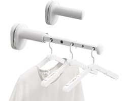 2-Pack Reis Droogrek Klein Opvouwbaar Wanddroger Uitbreidbaar Ruimtebesparend voor Kleding Camping en Hotels