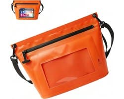 tas voor zwemmen, 6 liter, waterdichte heuptas voor surfen, rivierzoeken, raften, klimmen, wandelen, verkennen (oranje