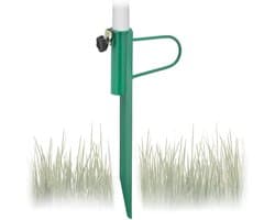 Grondanker voor parasolstokken tot 32 mm - Metaal - Staal - Groen