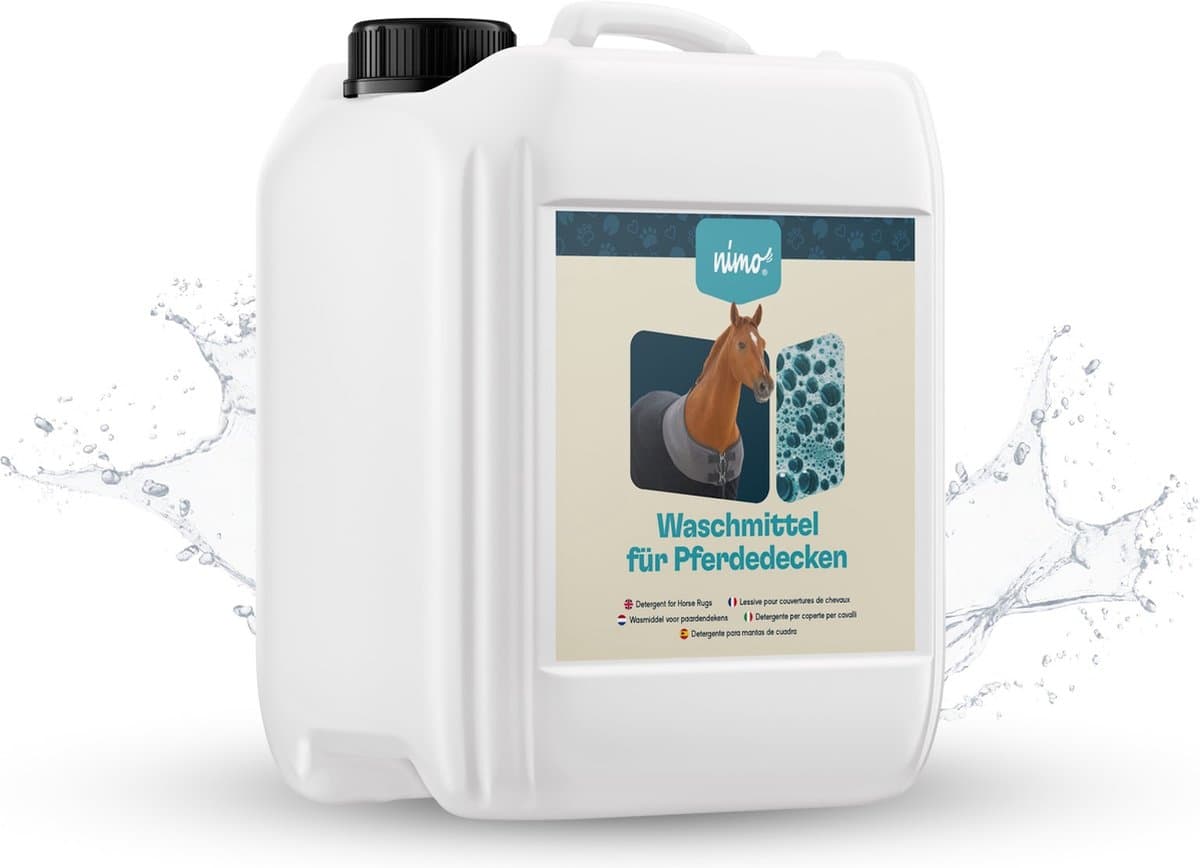 nimo® reinigingsmiddel voor paardendekens • reinigt betrouwbaar zonder geur- en kleurstoffen — afbeelding 1