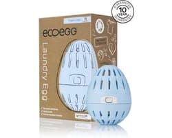 EcoEgg Was ei – Verse Linnen - Wasparels – Navulbaar – Geschikt voor de gevoelige huid – Dermatologisch getest - 70 wasbeurten - Blauw