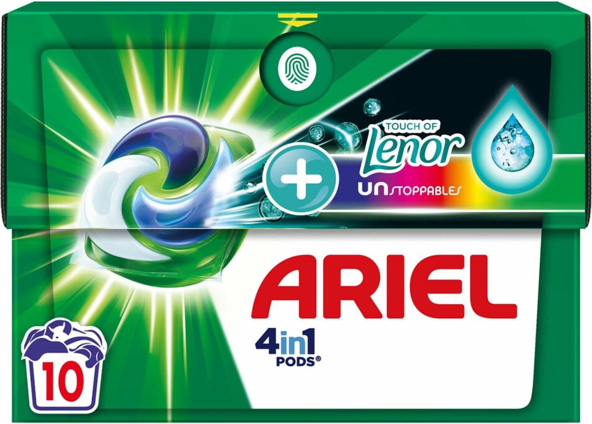 Ariel 4in1 Wasmiddel Pods Color Lenor Unstoppables 10 stuks — afbeelding 1