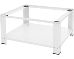 Wasmachine verhoger, Wasmachine Onderstel 63x54x32 cm met planchet in wit ML design