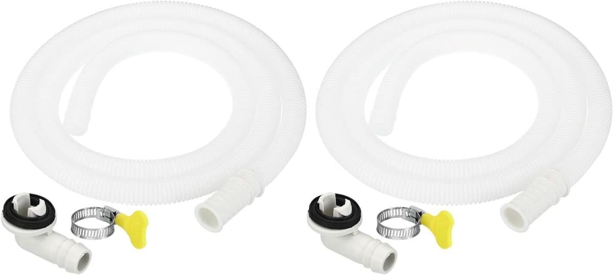 Afvoerset Airco - Condenswater Afvoer - Condensatie Beheer - Universele Aansluiting - 15 Meter Slang - Wit — afbeelding 1