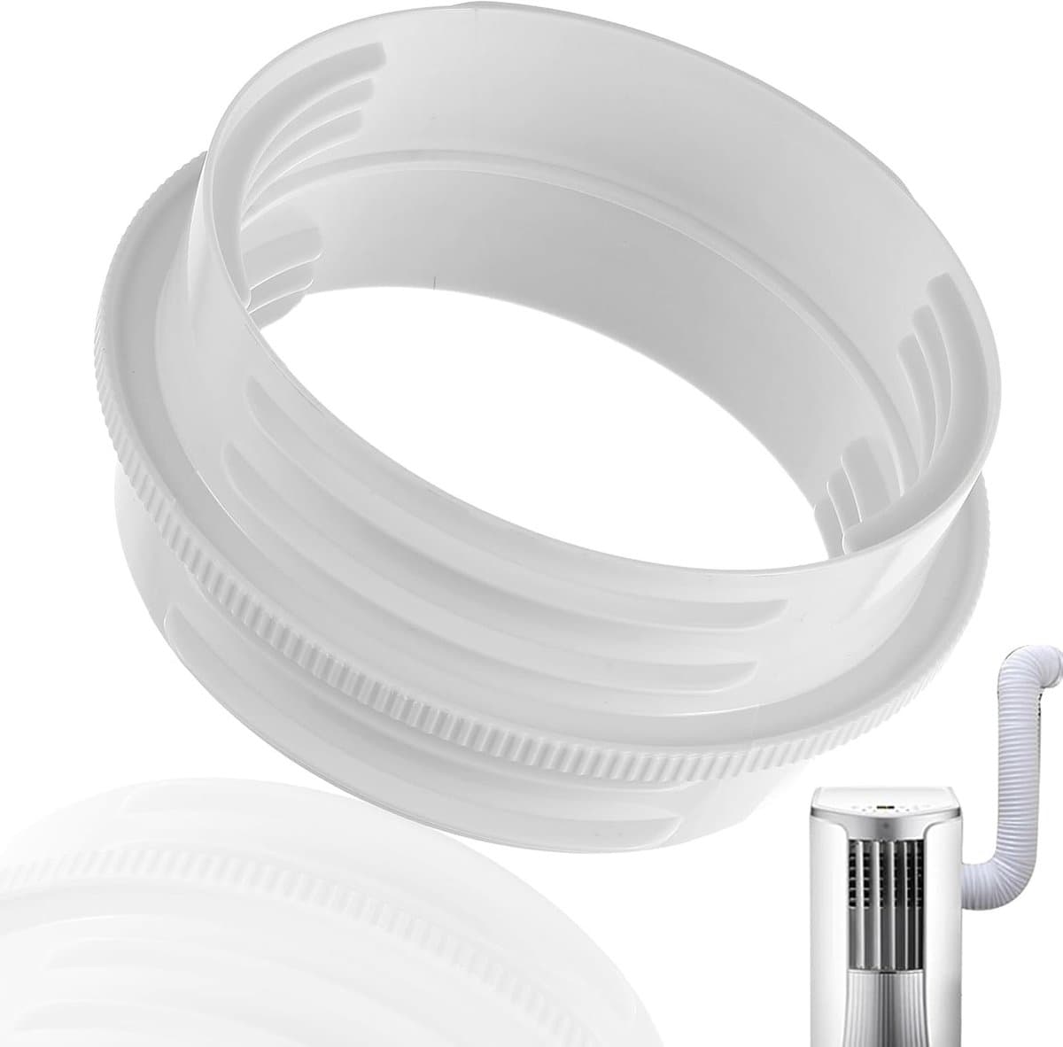 Afvoerslang Adapter - Slang Aansluiting - Airco Onderdeel - 13cm Binnen 15cm Buiten - 19.8 x 14.5 cm - Wit — afbeelding 1