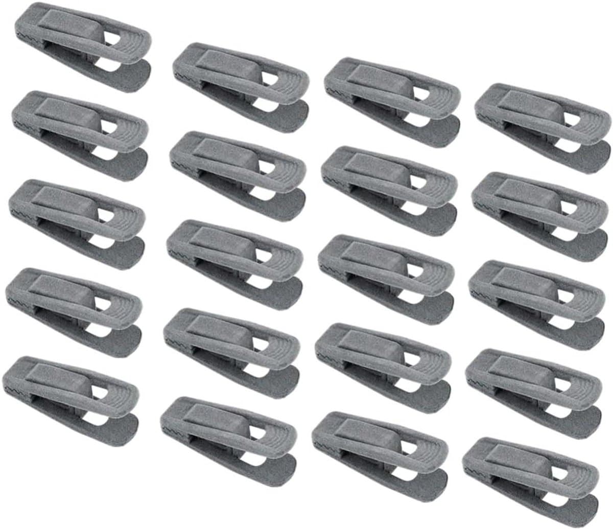 Kledingclips - Wasknijpers Sokken - Kleding Drogen - Beschadigt Kleding Niet - 20 stuks - Grijs — afbeelding 1