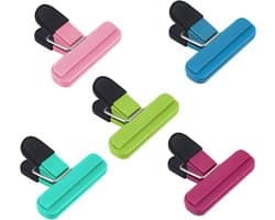 Tas Clips - Keuken Clips - Voedsel Opslag - Stevig Duurzaam Plastic - 5 Stuks - Meerkleurig
