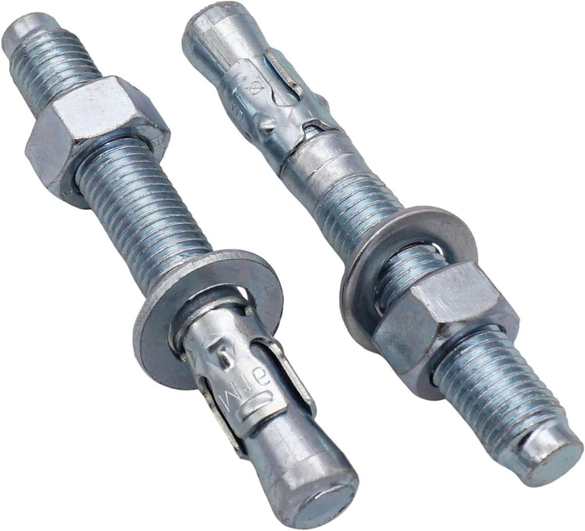 Wigankers - Verzinkte ankers - Beton bevestigen - Zelfspannende grip - M16 x 120 mm - Zilverkleurig — afbeelding 1
