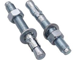 Wigankers - Verzinkte ankers - Beton bevestigen - Zelfspannende grip - M16 x 120 mm - Zilverkleurig