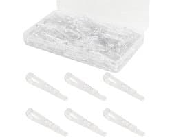 300 Stuks Transparante Kledingknijpers U Vormige Krokodillenclips voor Kleding, Sokken en Dekens