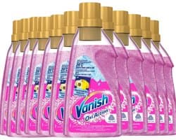 Vanish Oxi Action Wasbooster Gel – Vlekverwijderaar – 12 x 750 ml – Nieuwe Formule – Zonder Bleekmiddel – Anti-Geuroplossing – Geschikt voor Wol & Zijde