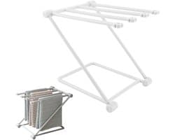Dailygoods- Droogrek Opvouwbaar - Vaatdoek Houder - Handdoekrek - Kunststof - 3 Armen - Afmetingen 20x16x25,5 cm
