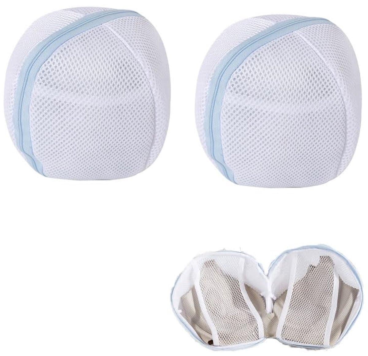 Dailygoods- Waszakken 2 stuks - Ondergoed Protector - Beha Bescherming - Duurzaam Polyester - Hoogwaardige Rits - Drie Lagen Vezels - Waszak — afbeelding 1