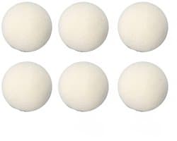 By shayne - Wol Drogen Ballen - Wasdroger Kleding - Milieuvriendelijk - 6 Stuks - Statische Verwijdering - 5 cm - Voor Kleding