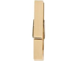 Houten Clips - Decoratie Pinnen - Knutselen en Organiseren - Eenvoudig te gebruiken - 200 stuks - Houtkleur