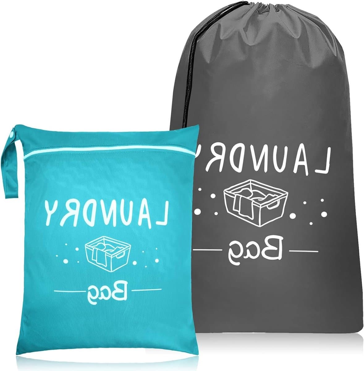 Waszak voor Vuile Kleding, Compact en Duurzaam, Ideaal voor Reizen, Camping, Gym en Vakanties, Verkrijgbaar in 2 Maten — afbeelding 1