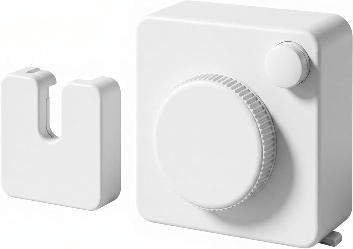 Intrekbare Waslijn - Drooglijn Binnen - Kleding Drogen - Anti-Sag Knop - 48 Meter - Wit — afbeelding 1