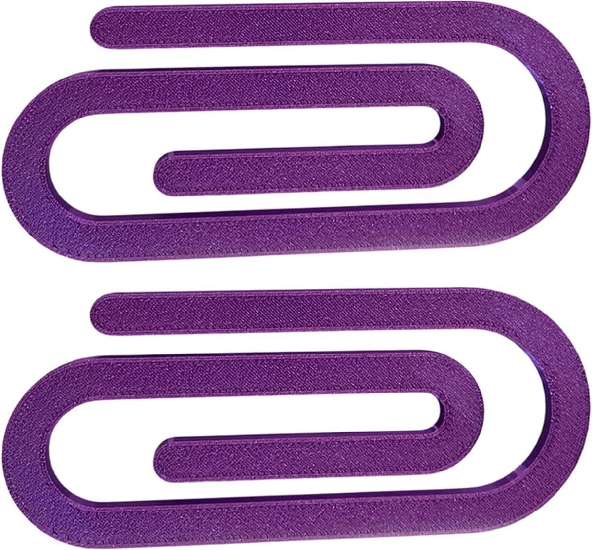 Rolhouder Clips - Canvas Clips - Kunst Organiseren - Anti-krullende Canvas - 2 stuks - Paars — afbeelding 1