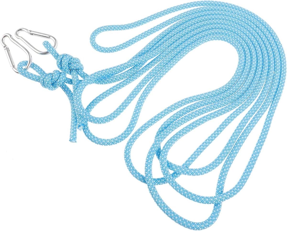 Draagbare Waslijn - Outdoor Kledinglijn - Kamperen Reizen - Winddicht Ontwerp - 500 cm Lengte - Blauw — afbeelding 1