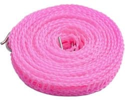 Draagbare Waslijn - Reis Waslijn - Kleding Drogen - Windproof en Antislip - 5 meter - Roze