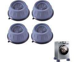Wasmachine voetpad, 4-delige universele wasmachine rubberen voetpad met zuignap, antislip en geluiddempende wasmachine voetpad, geschikt voor drogers, wasmachines, vaatwassers