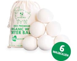 Mr. Green Mind Wasdrogerballen van 100% Wol Duurzaam, Herbruikbaar & Energie-besparend – Set van 6 drogerballen – Natuurlijk alternatief voor wasverzachter