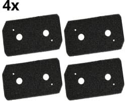 Bramokava – Droger Filter – 4 Stuks – Geschikt voor Bosch Siemens - Condensor Wasdroger Droogkast Schuimfilter – Alternatief voor 12007650 – 225x125x20 mm